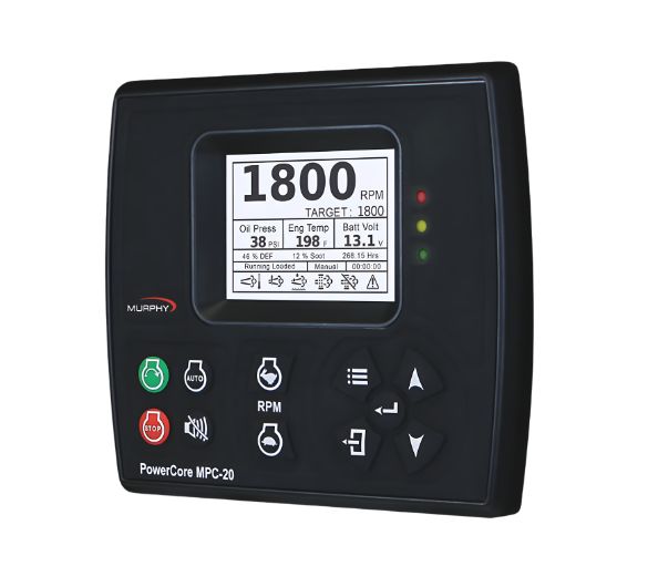 Rugged MPC-20 engine controller for pumps and industrial machines