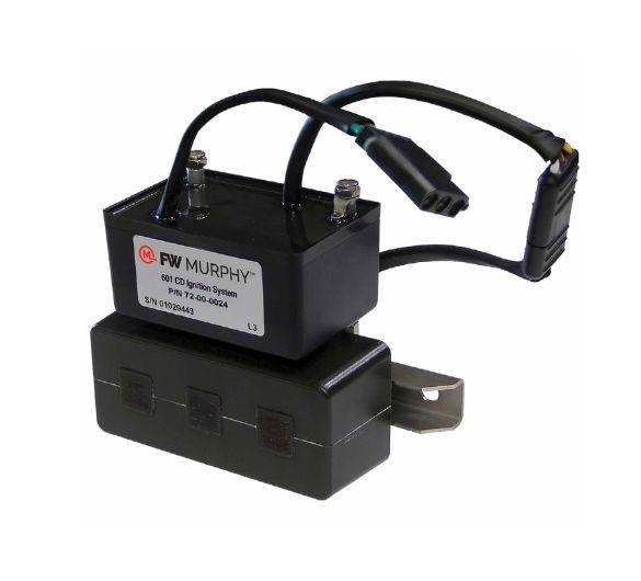 CD ignition system for large flywheel spark-ignited gas engines