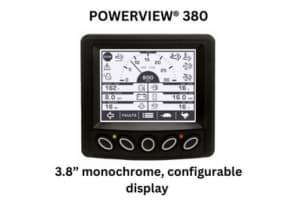 Powerview 380: A 3.8-inch monochrome display with a flexible 3-in-1 configuration for enhanced usability